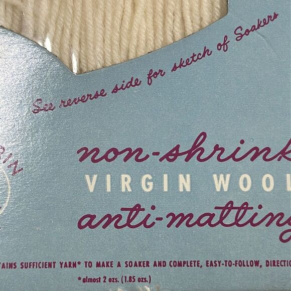 Vintage Spinnerin Soaker Knit Or Crochet Kit To Create A Wool Diaper Cover - Picture 12 of 17